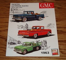 1963 Gmc Pickup And Stake Rack Series 1000-2500 Sales Brochure 63