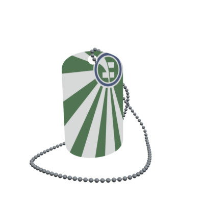 Dog Tag Flagge Harrison City Ohio Erkennungsmarke Alu 30 x 50 mm