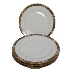 Jean Pouyat Limoges France 4 salad plates 8.75