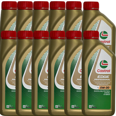 12x1 Liter Castrol Edge Professional A5 0W-30 ACEA A1/B1 A5/B5 Volvo Motoröl 