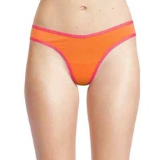 No Boundaries Women's Cotton Thong Panties Size 3XL Orange Sherbet