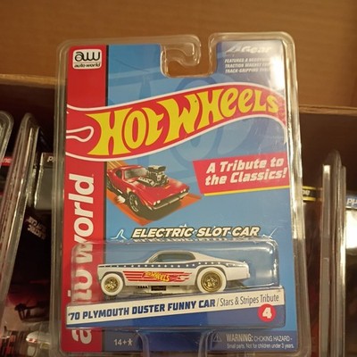 Auto World 1/64 70 Plymouth Duster Slot hot wheels Stars And Stripes.. CHASE CAR