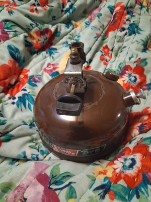 #ad #ad One Vintage 1979 Coleman 275 Fuel Tank with Pump Cap Valve amp; Knob Very Good $22.95
