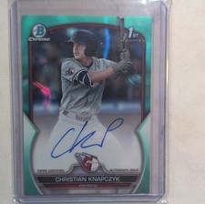 2023 Bowman Draft Chrome Refractor Auto Christian Knapczyk #CDA-CKN /499