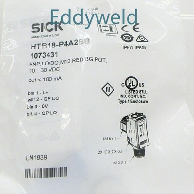 1pc new sick Photoelectric Sensors HTB18-P4A2BB 1073431 Fast Delivery