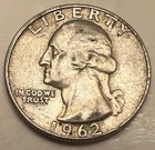 1962-D 🇺🇸 Washington Quarter Silver Coin - Combined Shipping - Lot D3