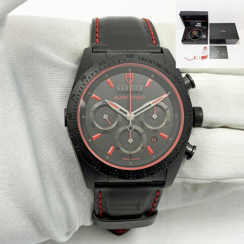 2021 Tudor Ducati Fastrider Black Shield 42000CR 42MM Black Ce...