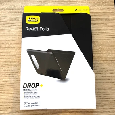 Official Genuine Otterbox iPad 9th/8th/7th Gen Generation React Folio Case Black