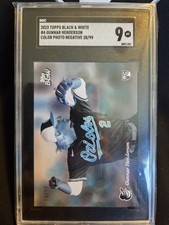 2023 Topps B&W Negative Sp /99 Gunnar Henderson Rookie Rc Sgc 9 Non Auto