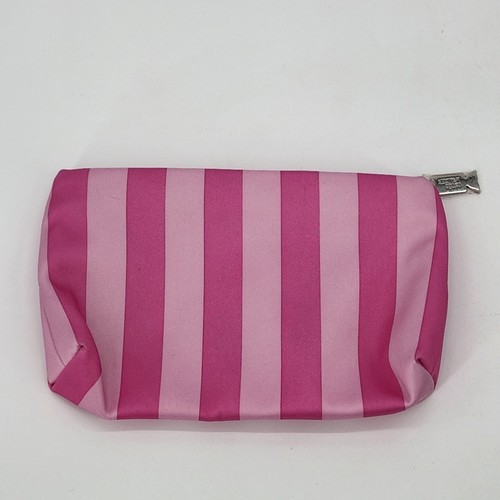 Estee Lauder Pink Striped Makeup Clutch