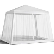 8'x8' Party Canopy Tent Camping Outdoor Tent 4 Removable Mesh Walls 4