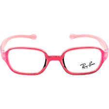 Ray Ban Jr RB9074V Pediatric Plastic Eyeglass Frame 3877 Fuchsia On Pink 37-16