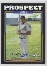 2005 Topps Chrome Update & Highlights Black Refractor 12/250 Carlos Quentin 0q3