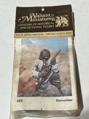 #ad #ad 54mm Geronimo Apache Native American Valiant Miniatures 223 BRAND NEW VINTAGE $14.99