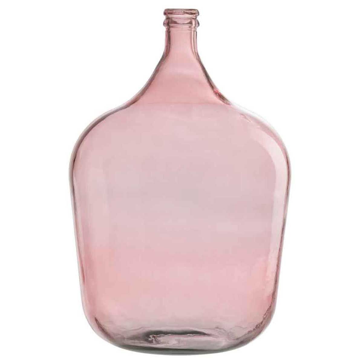 Vase en verre rose haut de gamme 55cm style bouteille d'artisanat