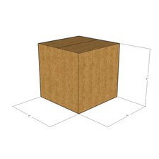 75 7x7x7 Kraft Brown Corrugated Shipping Boxes 32 ECT Single-Wall New