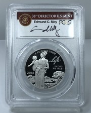 2018-W $100 American Platinum "Life" Eagle PR 70 DCAM PCGS Moy Signed Proof 1 oz 2999.95 per troy oz