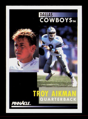 Troy Aikman #6 1991 Pinnacle card
