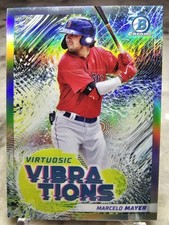Marcelo Mayer (RC) 2022 Bowman Chrome- Virtuosic Vibrations Holo #VV-1  Red Sox