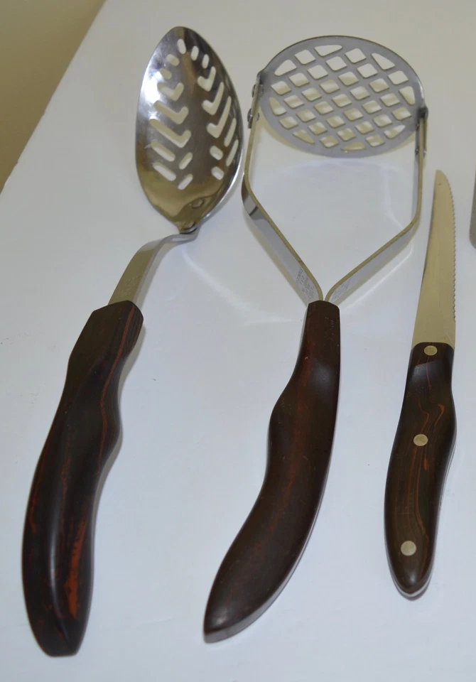 Lote De 9 Utensilios De Cocina Cutco Vintage Inoxidable #13 1021 14 16 (2) 1028 1025 + Foto 4 de 4