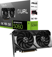 ASUS Dual GeForce RTX 5060 OC 8GB GDDR7 PCIe 5.0 DLSS 4