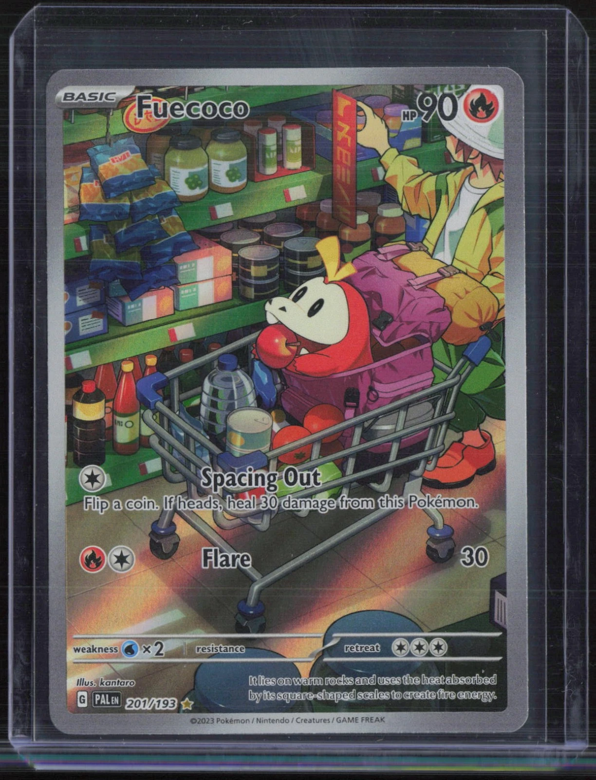2023 Pokemon Paldea Evolved Illustration Rare #201 Fuecoco