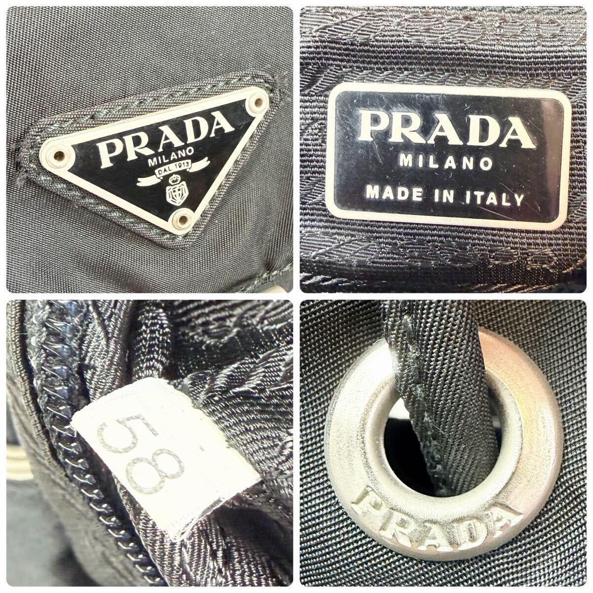Prada Nylon Flap Backpack Black Vintage Authentic thumbnail 10