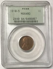 1910-S 1C Lincoln Wheat Cent Red Penny - PCGS MS64 RD