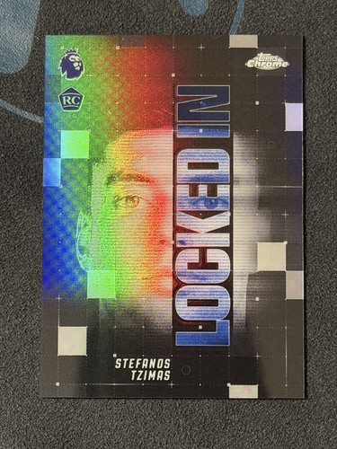 2025-26 Topps Chrome Stefanos Tzimas Brighton Greece Locked In SSP RC