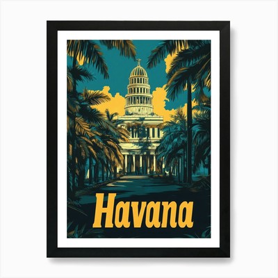 Aihrgdesign A Retro Travel Poster F Framed Wall Art Poster Canvas Print Picture