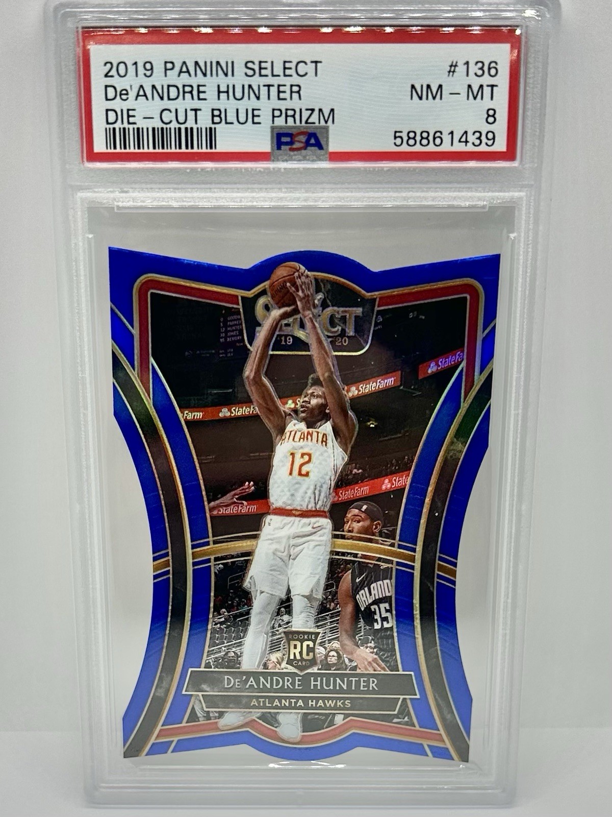 2019-20 Panini Select - Premier Level De'Andre Hunter #136 Blue Prizm /249 (RC)