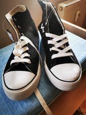 Turnschuh Größe 41 Schwarz Herren Sportschuhe und Freizeit Schuhe