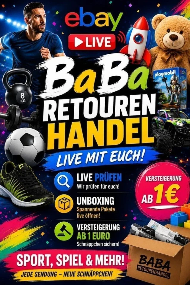 Markenspielwaren Retouren Unboxing, Verkauf und Live Prüfen
