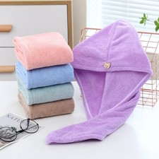 Women Long Hair Quick-Dry Hair Towel Soft Microfiber Towels