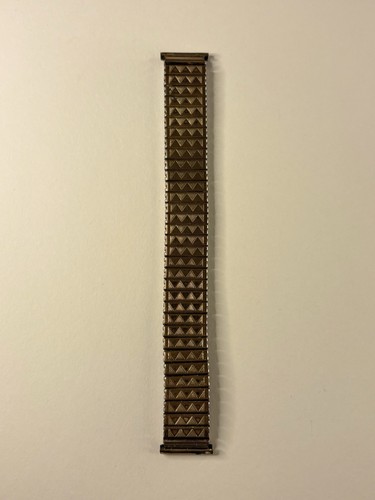 FIXO FLEX Rolled Gold Vintage Expanding Watch Strap Bracelet 17mm Lug Width - Picture 1 of 3