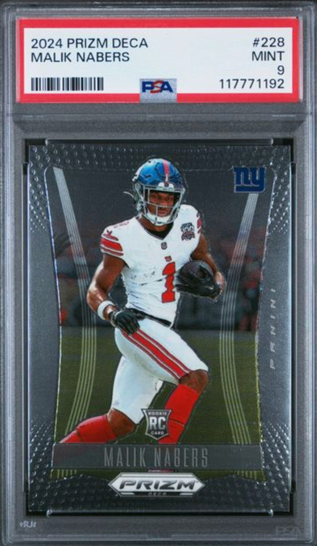 2024 PRIZM DECA #228 MALIK NABERS PSA MINT 9