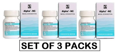 Alpha NC Tablets 20g × 3 | Natural Relief for Nasal Congestion | 5-Year Expiry
