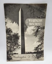 Vtg Washington Monument DC National Park Service Travel Brochure Pamphlet 1958