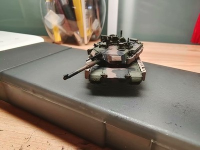 Handmade 3DPrinted 1/144 American Abrams M1A2 Model Finished Product