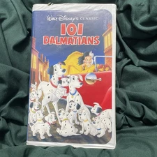 101 Dalmatians (VHS, 1992, Clamshell) Walt Disney Black Diamond Classic