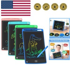 4 Pack LCD Writing Tablet for Kids, 8.5 Inch Colorful Doodle Board Drawing Ta...
