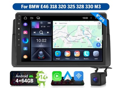 Für BMW E46 Eonon E46X7A 4+64G Android 14 Auto Autoradio GPS Navi CarPlay CANBus