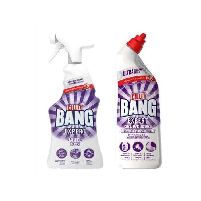 CILLIT BANG Spray Javel 750ml élimine les taches et le calcaire WC