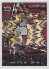 2020 Panini NBA Hoops Lights Camera Action Purple Explosion Kawhi Leonard 0g46