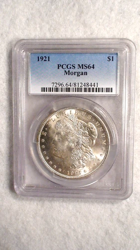 1921 P Morgan Dollar PCGS MS64 NEAR GEM UNCIRCULATED $1 Coin BUY IT NOW!