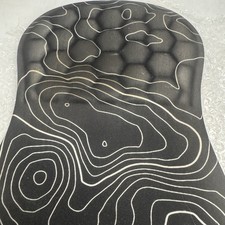 Large Gaming Mouse Pad Contour Line Design Anti-Slip Rubber Base Mousepad