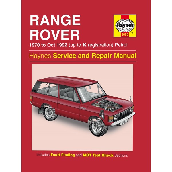 Land Rover Range Rover 1970-10.1992 Benzin Workshop Manual Haynes-image