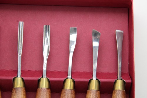 Crown Tools 33473 Set 6 pezzi per intaglio del legno scatola originale - Foto 3 di 23