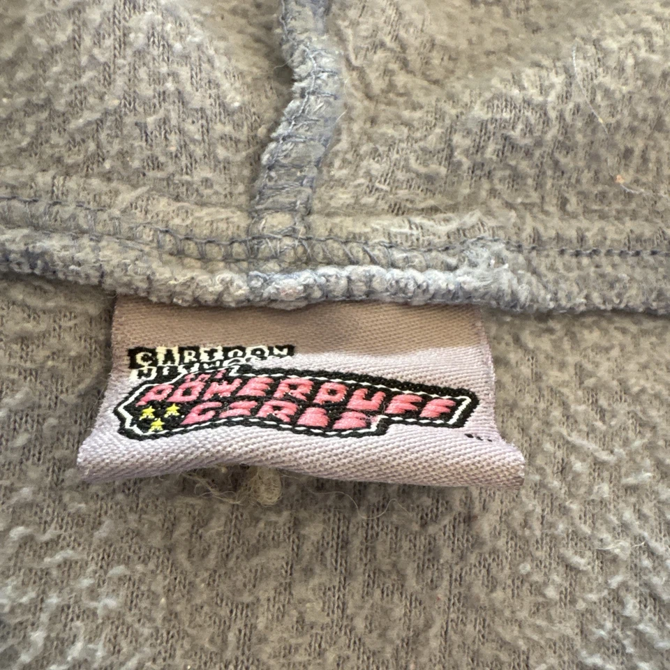 Powerpuff Girls Hoodie Women’s L Fleece 1/4 Zip Sweatshirt Jacket Vtg Y2K Brat - Image 3 of 4