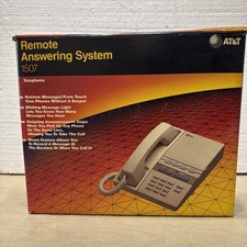 AT T Land Line Remote Answering System 1507 Machine White Vintage NOS